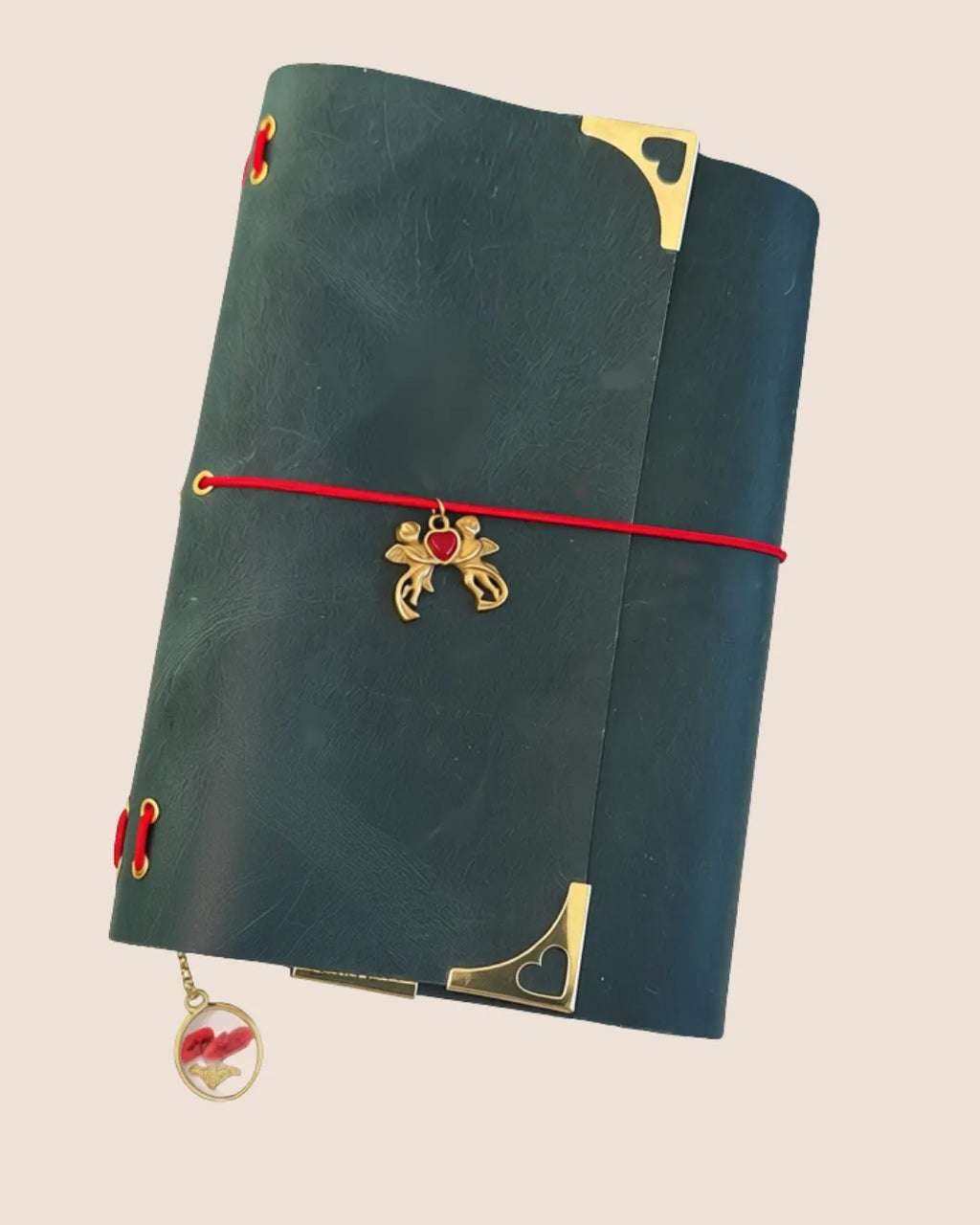 Cowhide Leather A5 trifold notebook journal cover