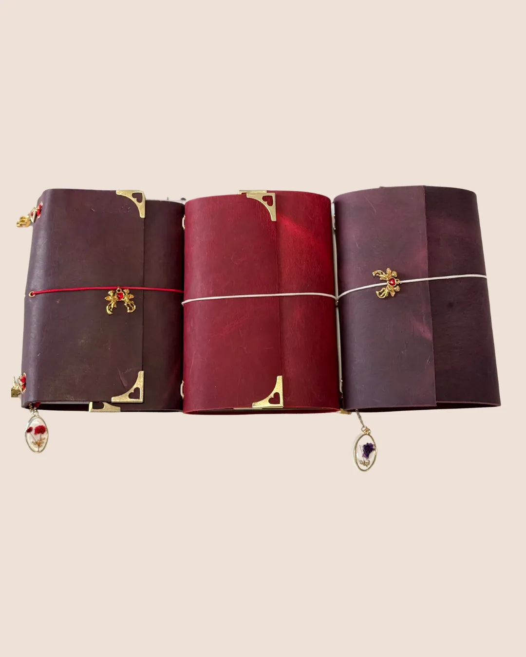 Cowhide Leather A7 Trifold Journal Cover
