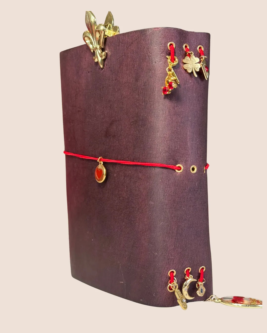 Cowhide Leather A6 Trifold Refillable Journal Cover