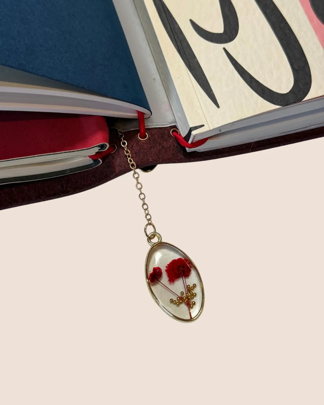 gold flower dangle charm