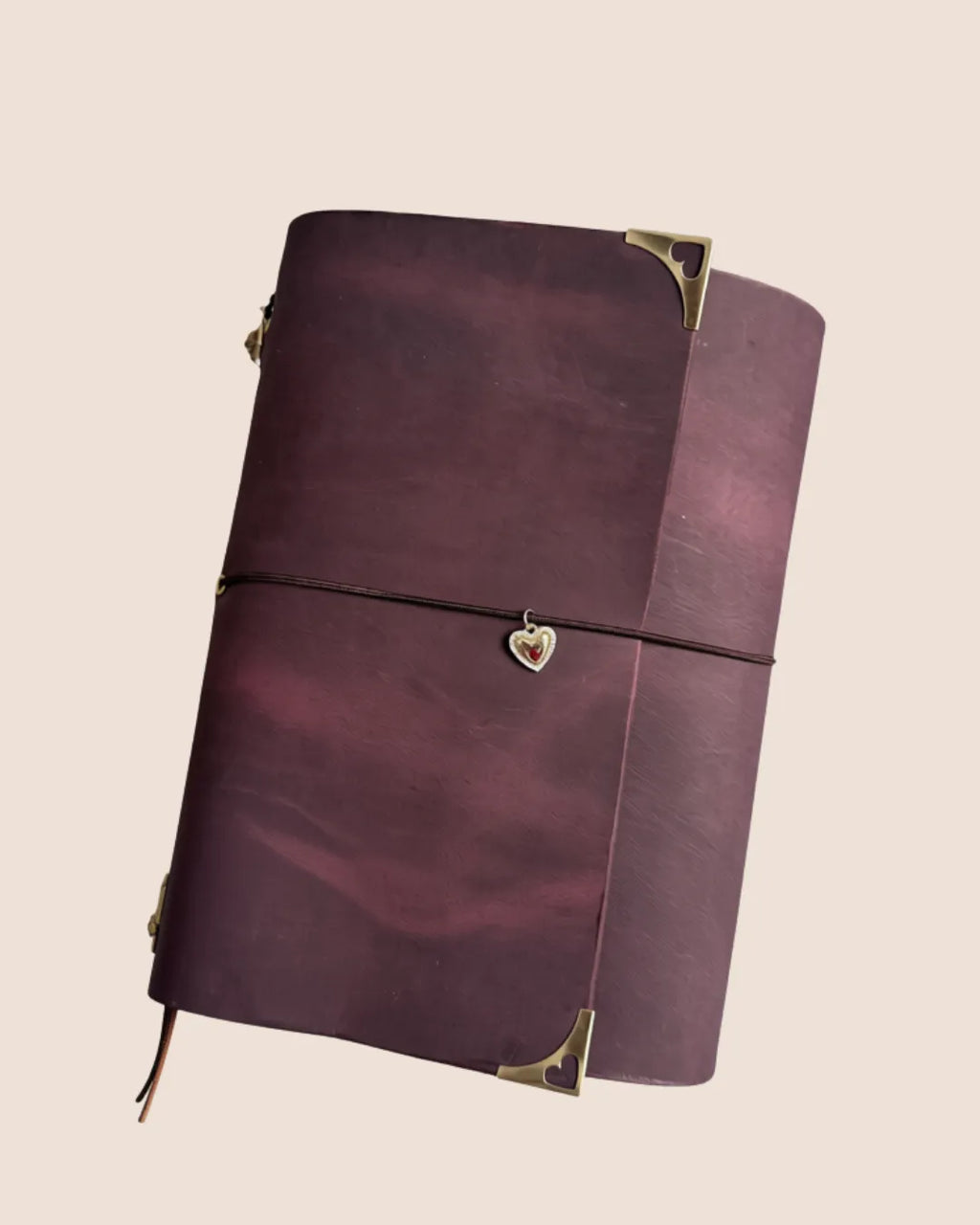 Cowhide Leather A5 trifold notebook journal cover