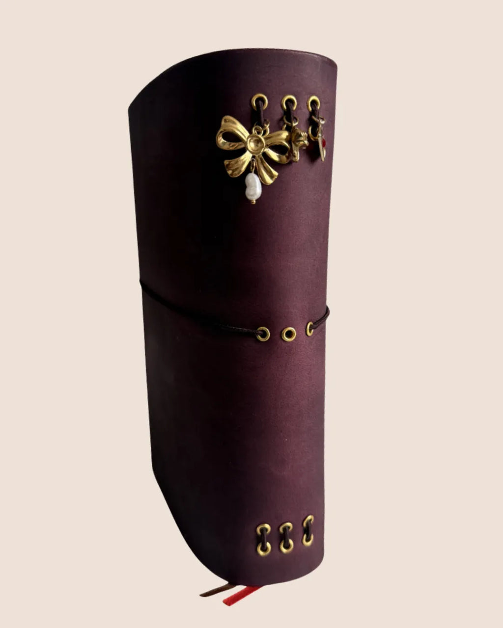 Cowhide Leather A5 trifold notebook journal cover