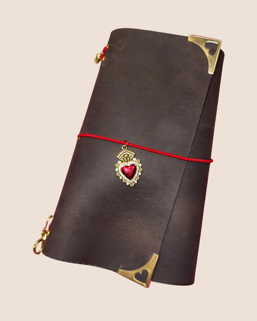 Cowhide Leather A6 Trifold Refillable Journal Cover
