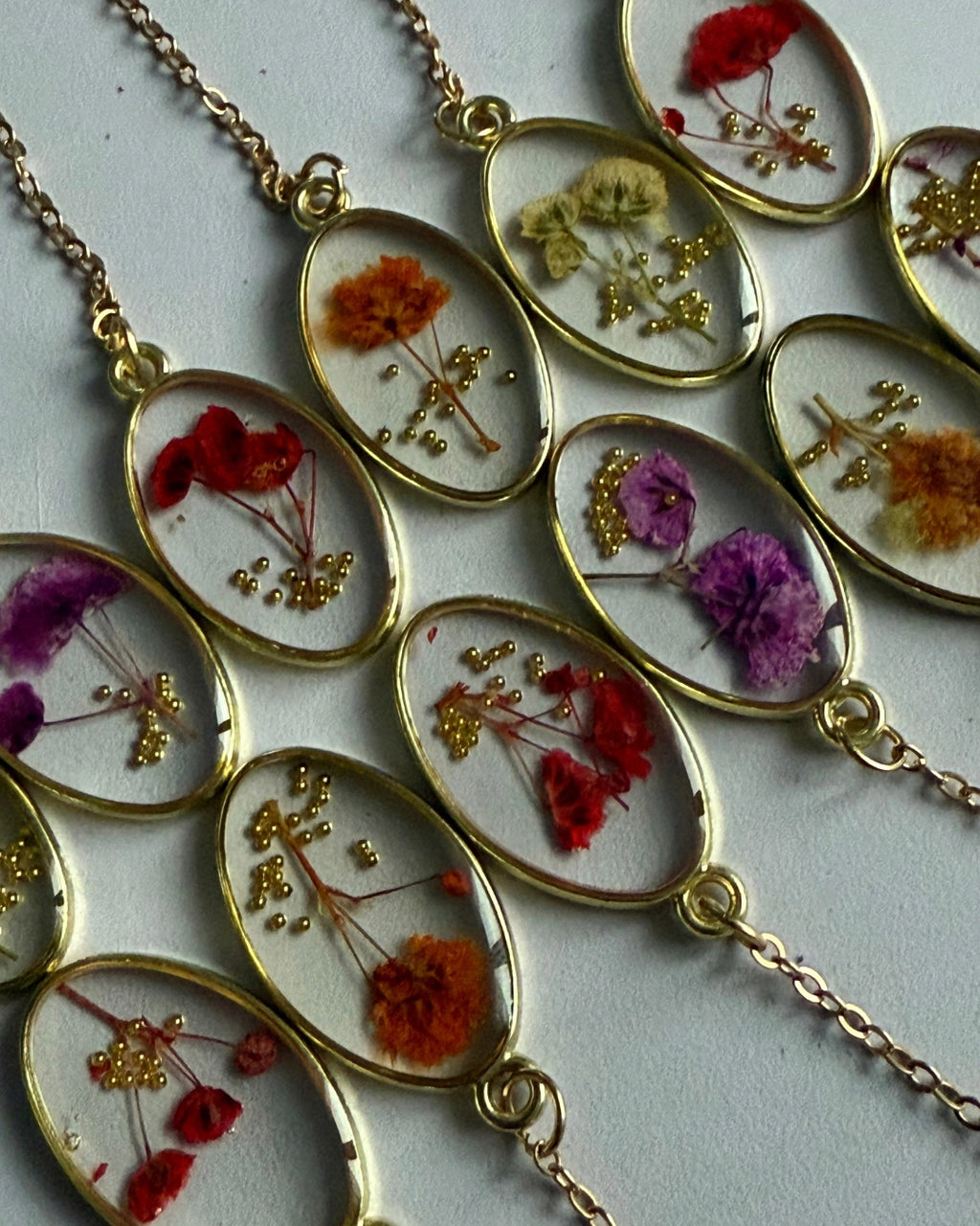 gold flower dangle charm