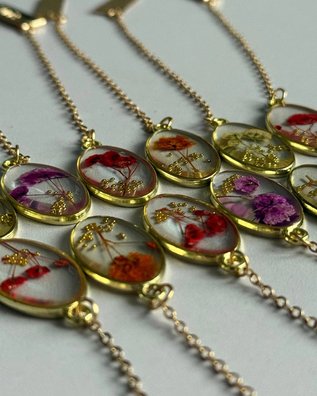gold flower dangle charm