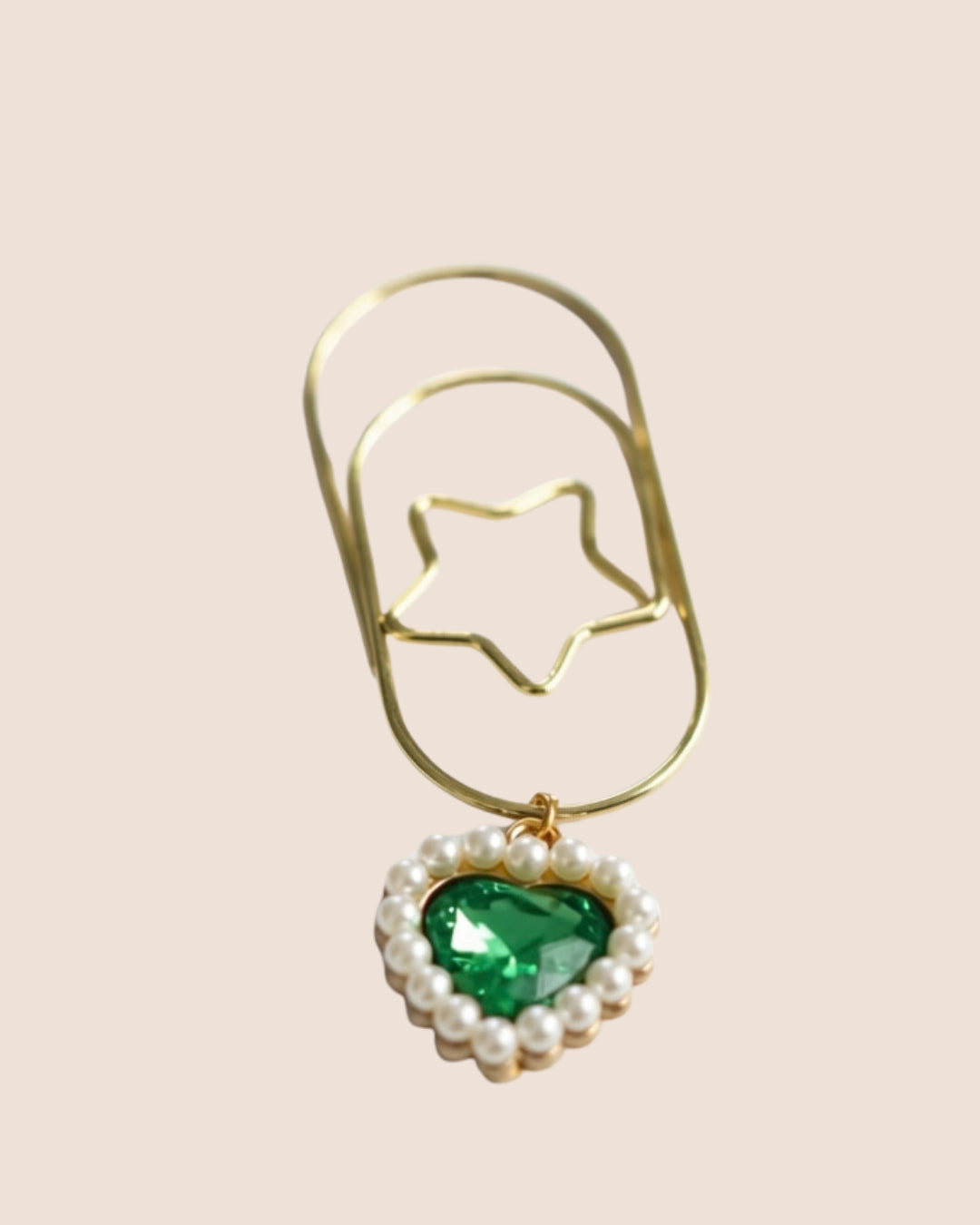 Gold Paperclip Charms