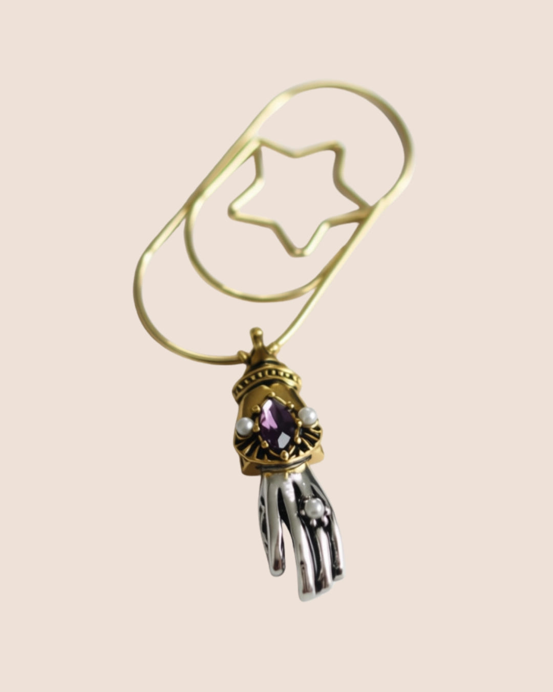 Gold Paperclip Charms