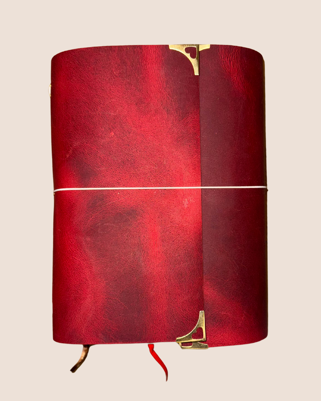 Cowhide Leather A5 trifold notebook journal cover