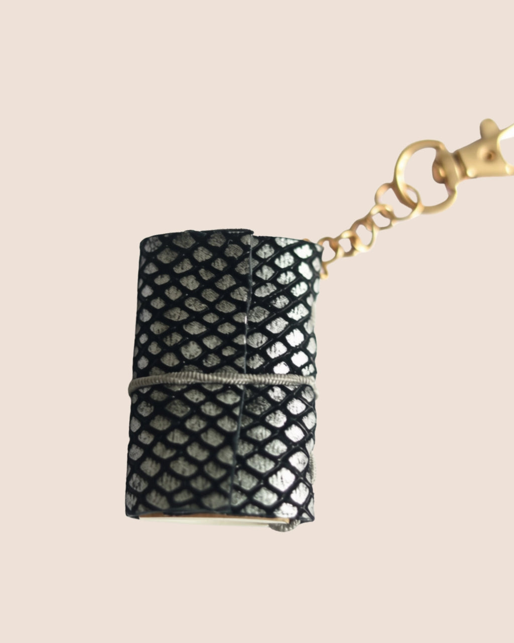 Grey/Black Mini Keychain Notebook