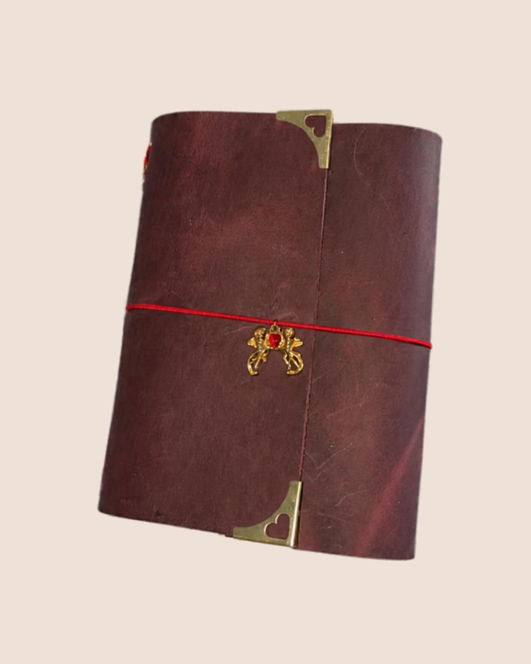 Cowhide Leather A6 Trifold Refillable Journal Cover