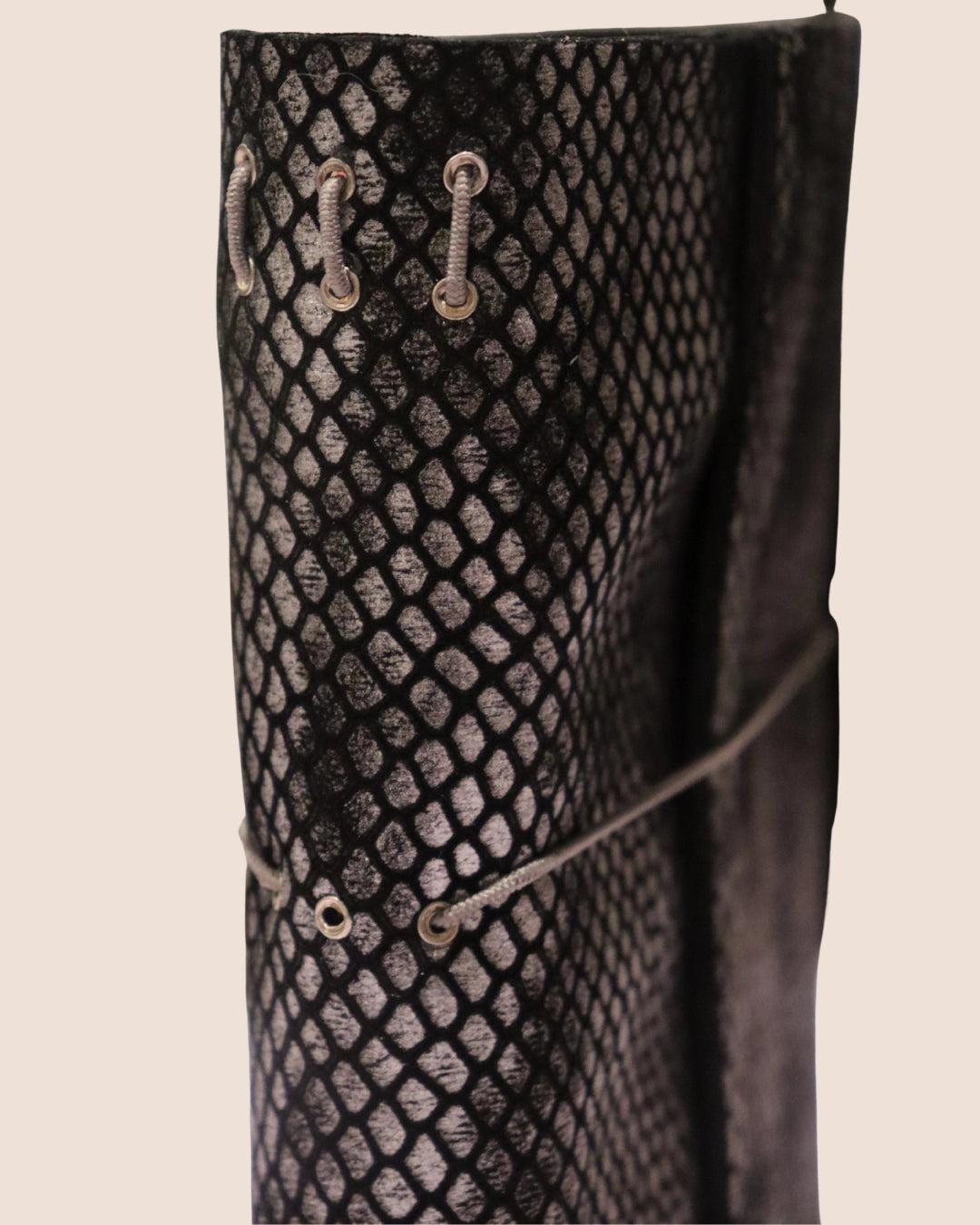Grey Black A5, A6, A7, Trifold Snakeskin Leather Journal Cover