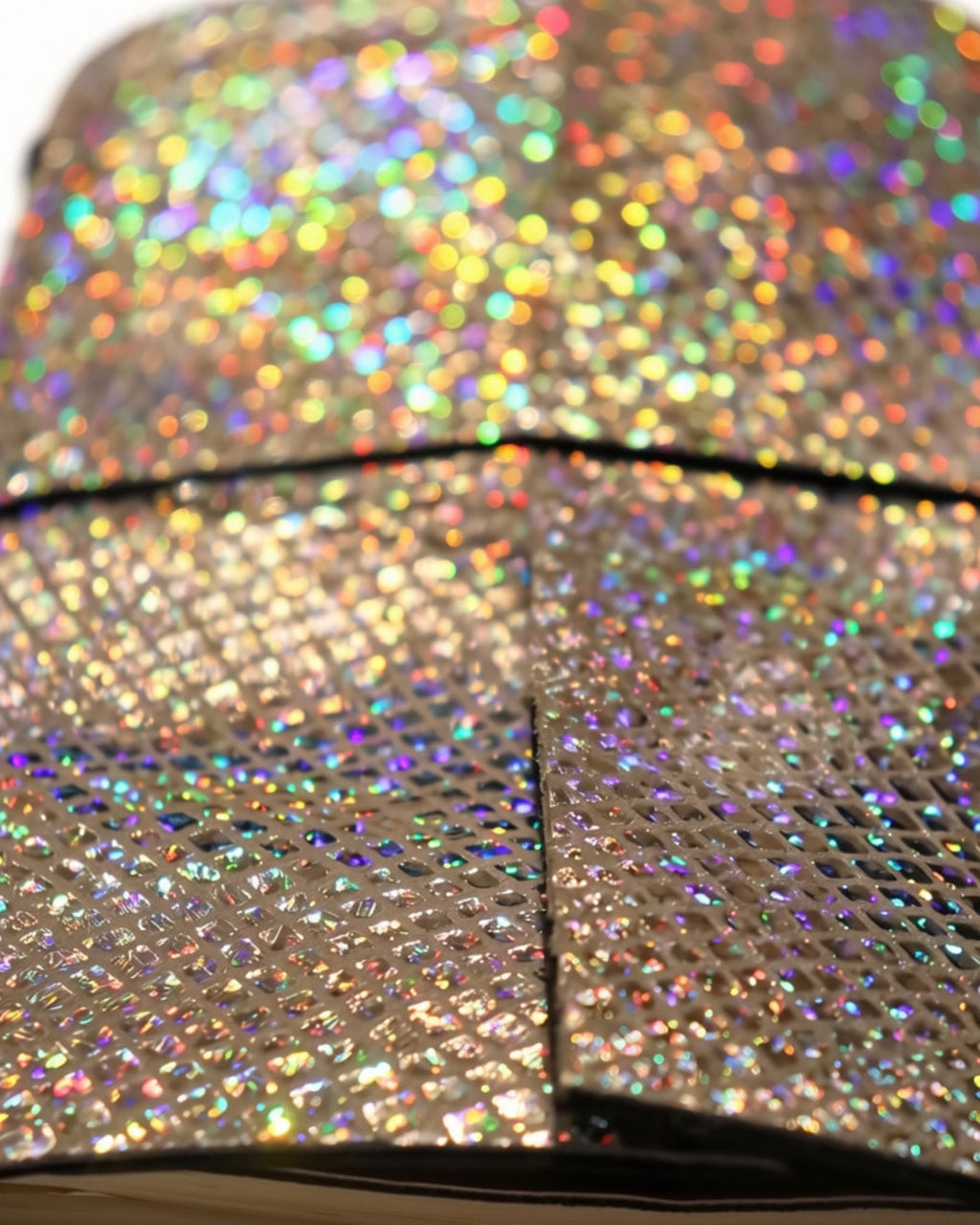Disco silver A6 journal cover