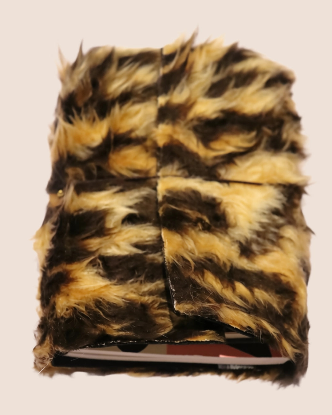 Upcycled Animal print A6 journal cover