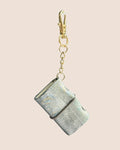 Silver Blue Mini Keychain Notebook