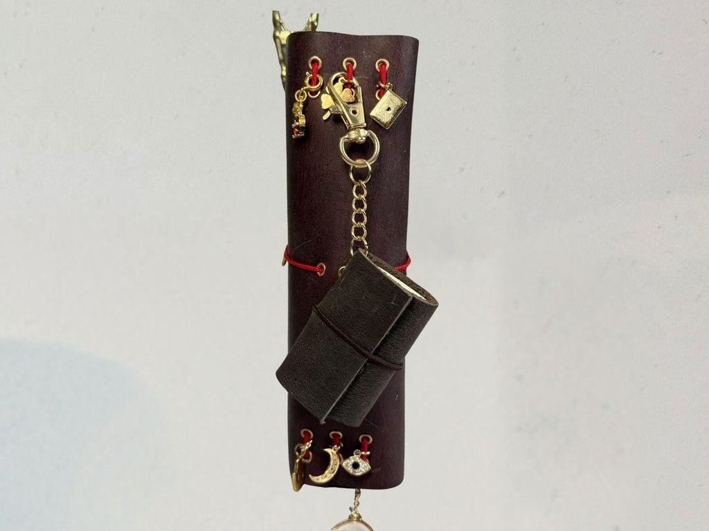 Soft Leather Mini Keychain Notebooks